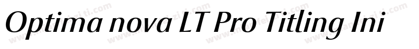 Optima nova LT Pro Titling Init字体转换